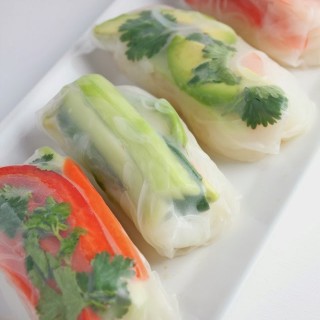 healthy appetizers, holiday appetizer, spring rolls