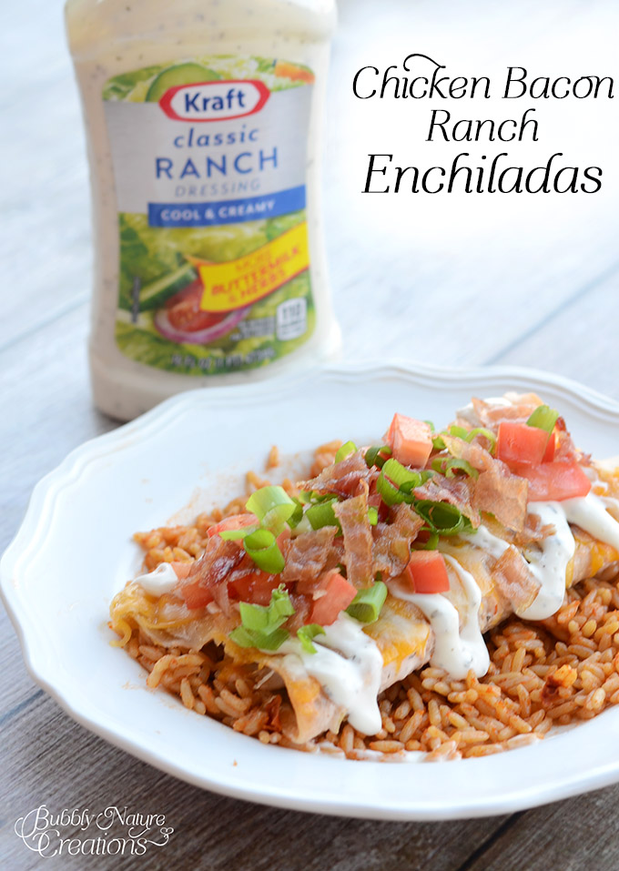 Chicken Bacon Ranch Enchiladas
