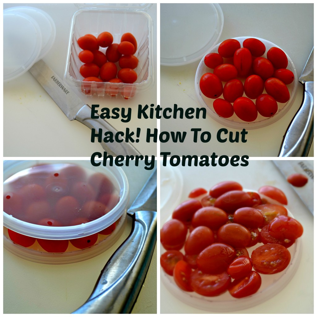How to cut cherry tomatoes kitchen hack