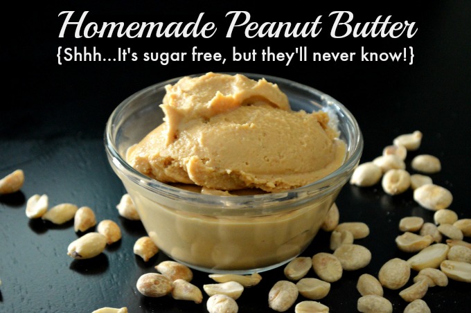 homemade peanut butter, peanut butter recipe, sugar-free peanut butter