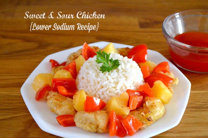 Ditch the pricey Chinese takeout and opt for this Healthy Homemade Sweet Sour Chicken recipe. This 30-minute meal boasts fresh, homemade flavors with a refined sugar free sweet and sour sauce. The low-sodium fried chicken with fresh veggies makes the meal complete!