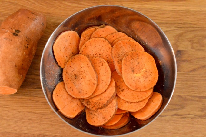 sweet potato chips, healthy snacking