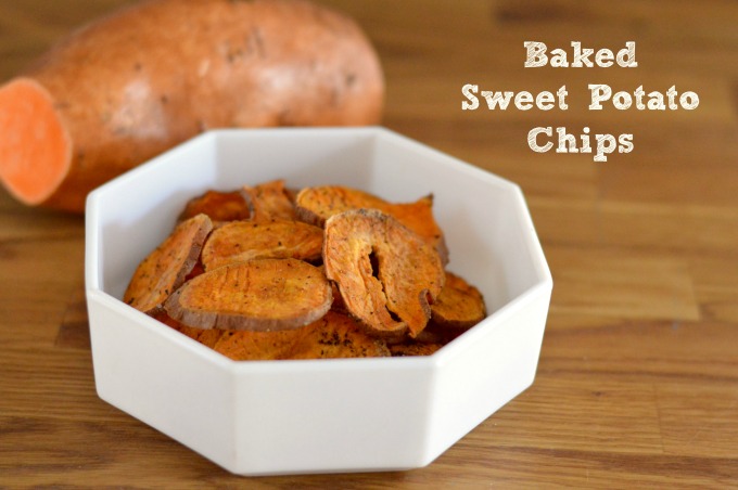 baked sweet potato chips, healthy snack recipes, baked chips