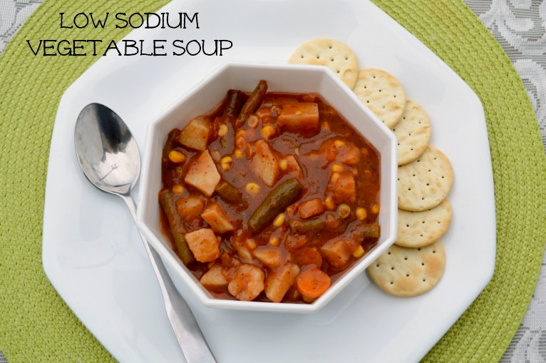 vegan vegetable soup, low sodium recipe