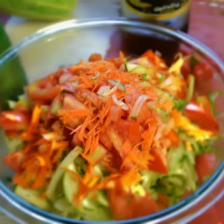 Zucchini Salad Creation