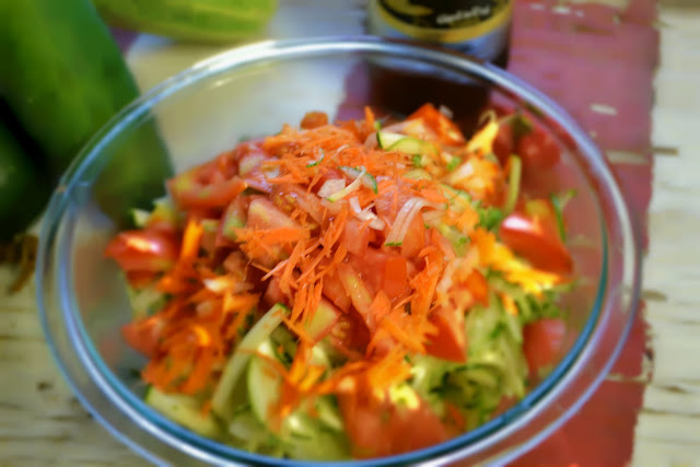Zucchini Salad Creation