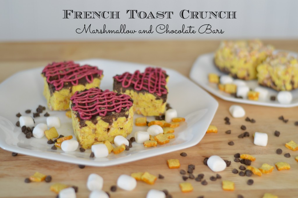 No-Bake French Toast Crunch Marshmallow and Chocolate Bars