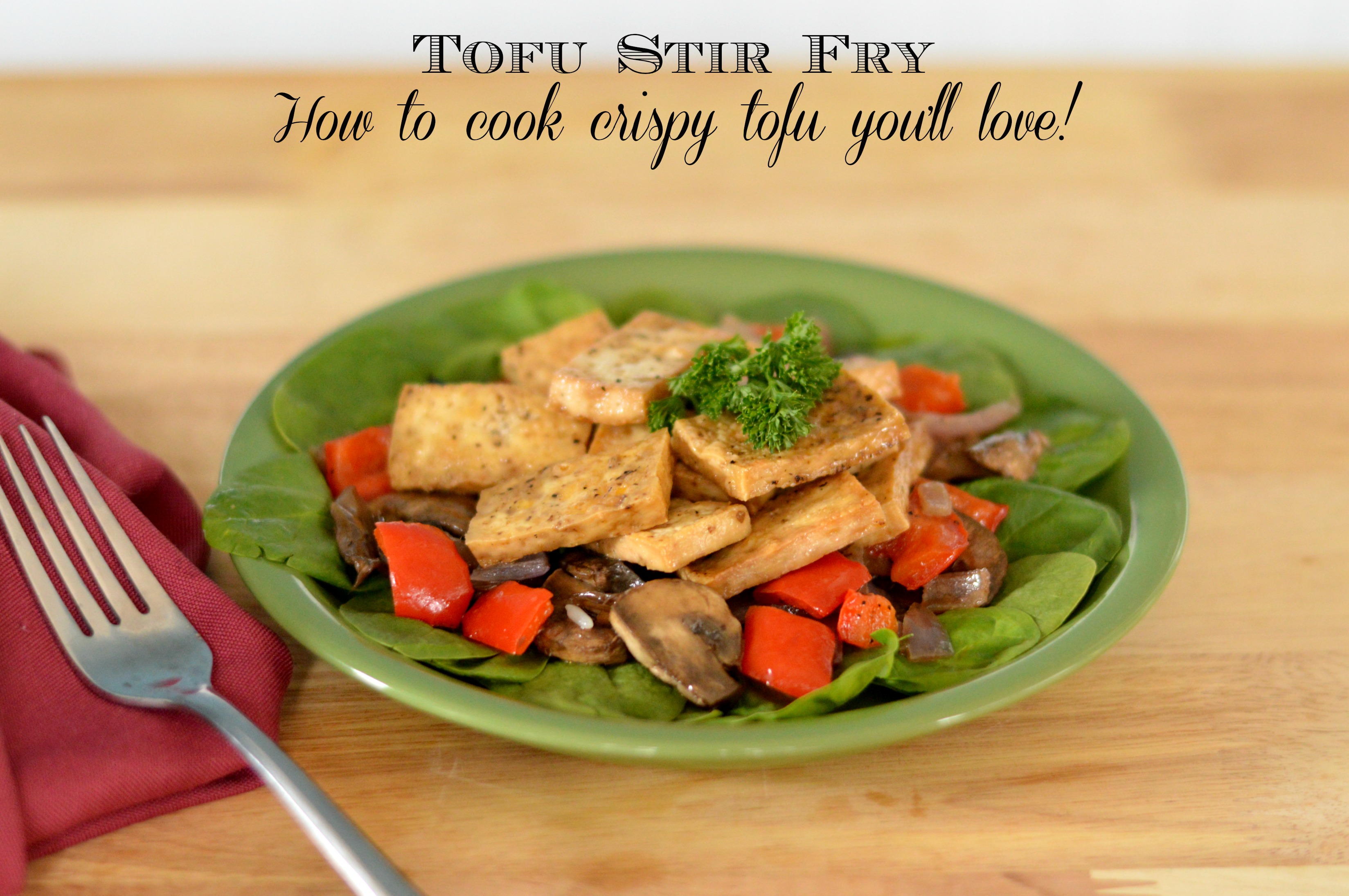 Tofu Stir Fry Recipe + How to Cook Crispy Tofu You'll Love #SoFab