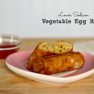 Delicious homemade lower sodium vegetable egg rolls #SoFab