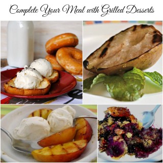 4 Grilled Dessert Recipes that are perfect for Spring! #SoFab