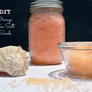 DIY Orange Sea Salt Scrub #SoFab