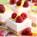 No Bake Raspberry Lemon Cheesecake Bars #PourMoreFun #SoFab #ad