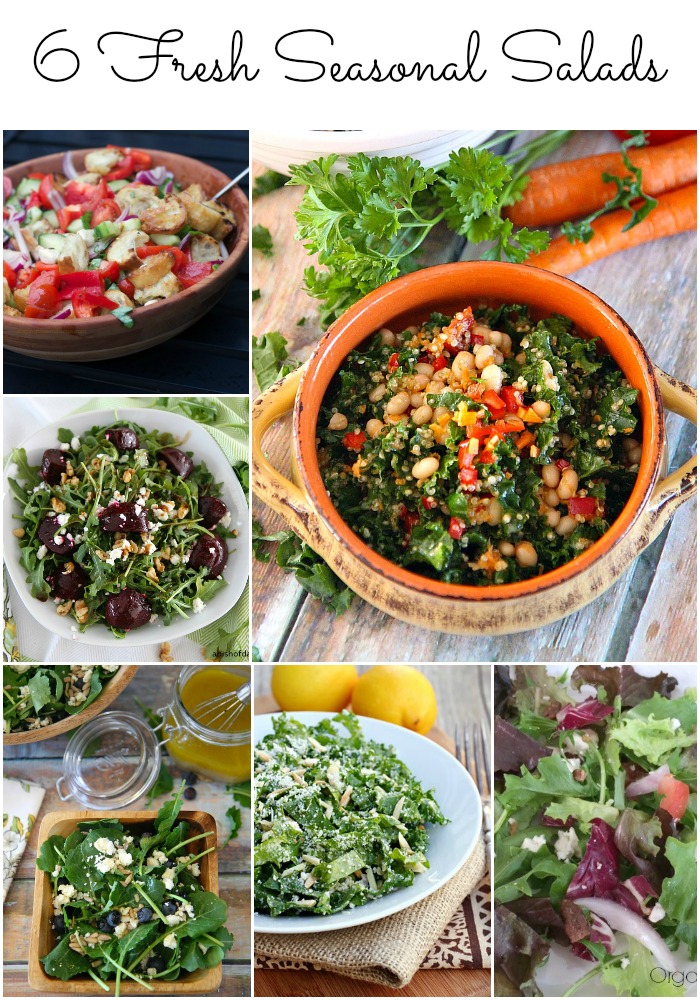 6 Fresh Seasonal Salads #SoFabFood
