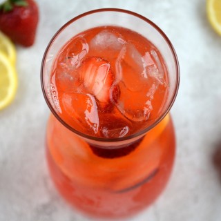 Strawberry Lemonade with Simple Syrup