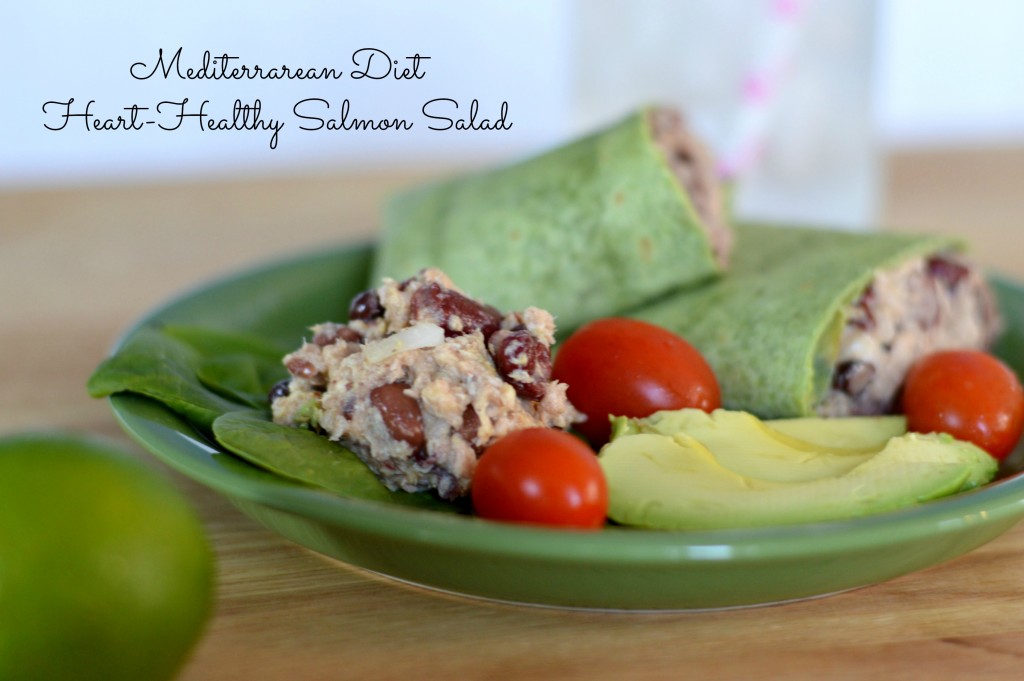 Heart-Healthy Mediterranean Salmon Salad #SoFabFood