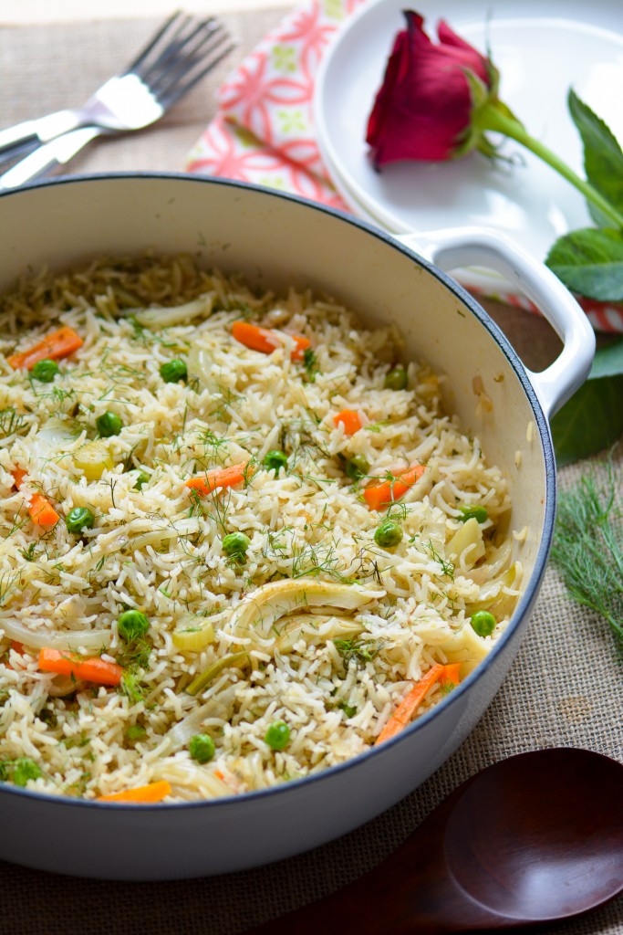 Carrot and Fennel One-Pot Rice #SoFabFood