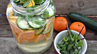 Fruit and Vegetable Infused Fat Flush Water