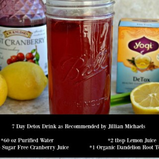 7 Day Detox Drink as Recommended by Jillian Michaels