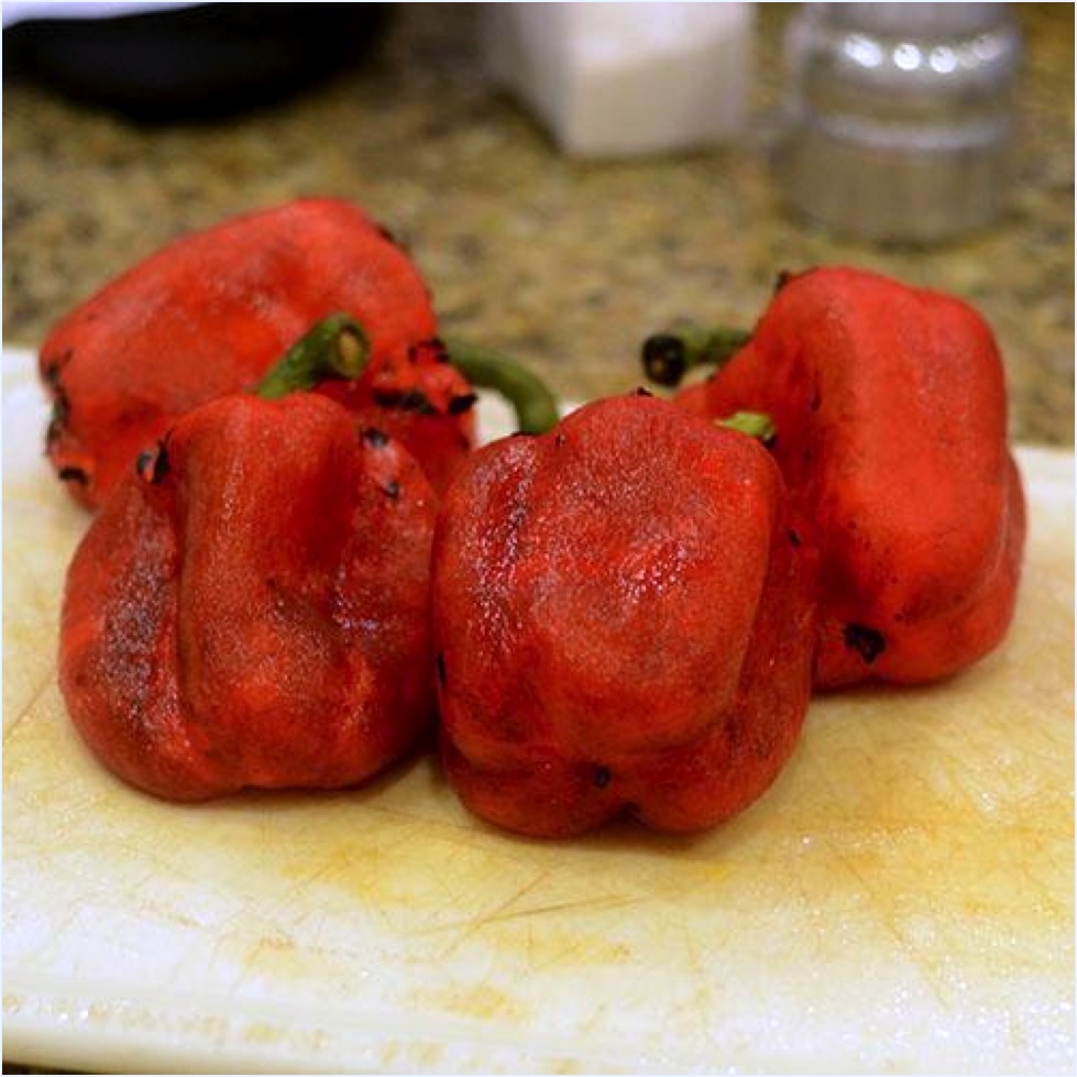 How to Peel Roasted Red Pepper