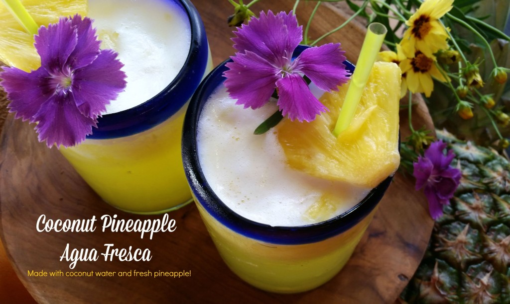 How to make coconut pineapple agua fresca