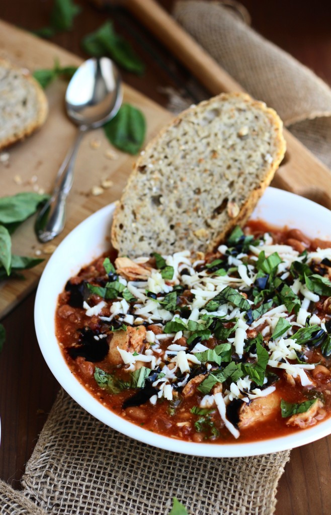 All the caprese flavors you love, made into a soup in the Crock Pot. Jazz it up with classic cappers toppings - mozzarella, basil and balsamic drizzle.
