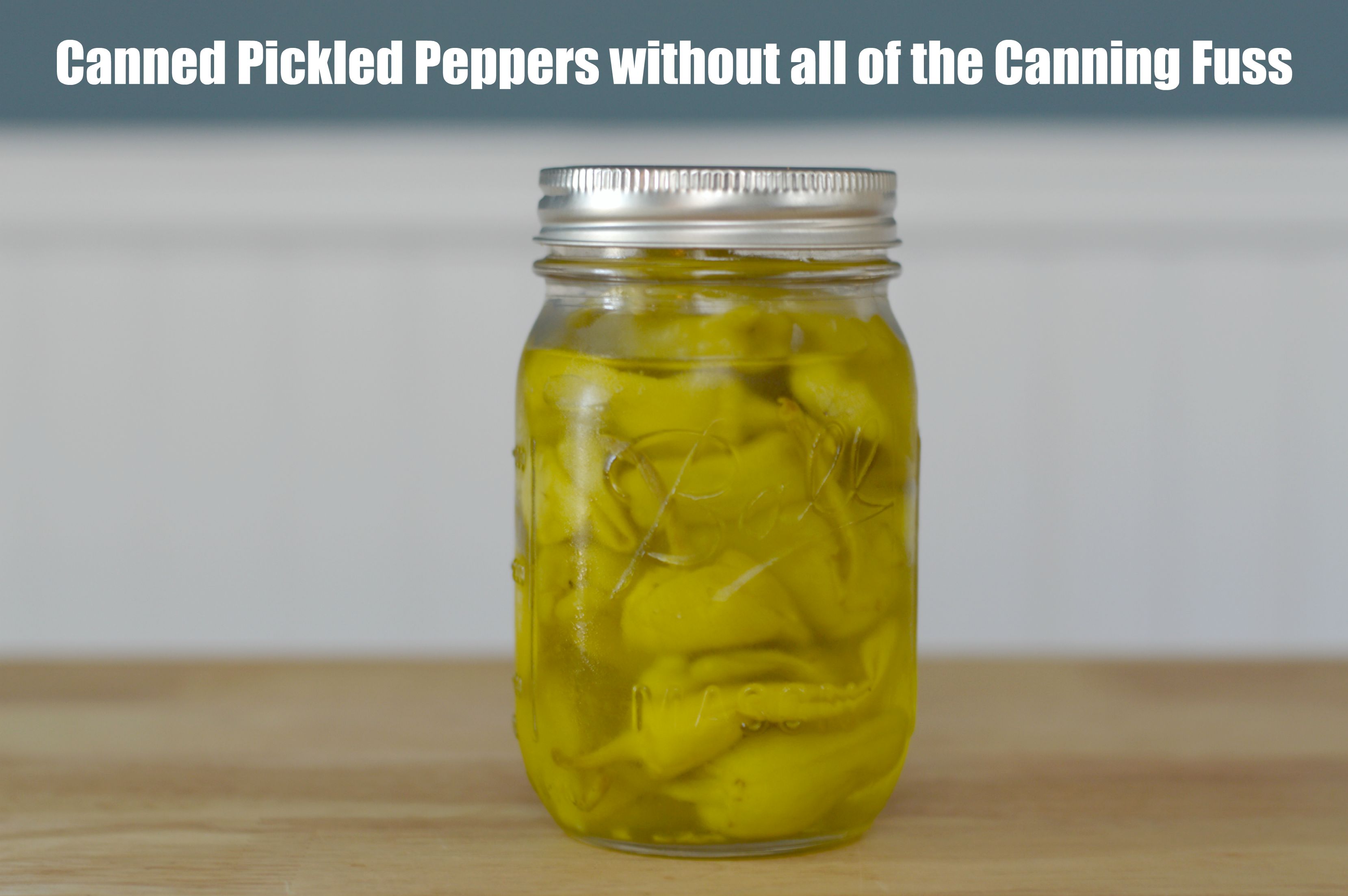 DIY Canned Pickled Peppers without all of the Canning Fuss