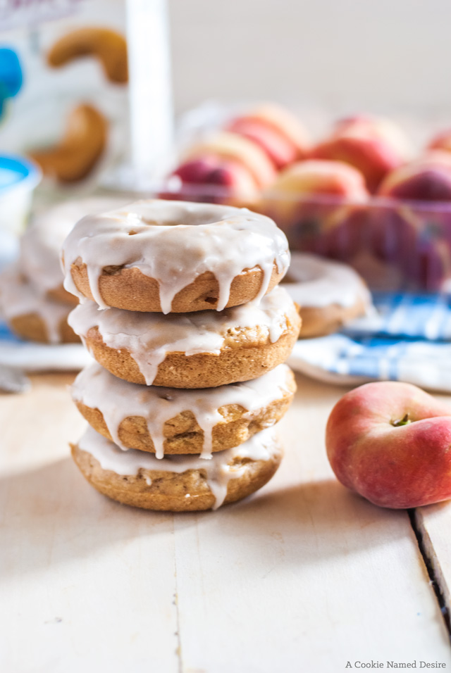 Vegan Peaches and Cream Doughnuts Recipe