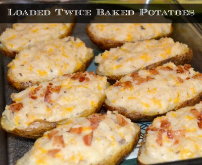 Simple Loaded Twice Baked Potatoes Recipe