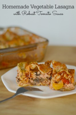 Vegetable Lasagna with Robust Tomato Sauce