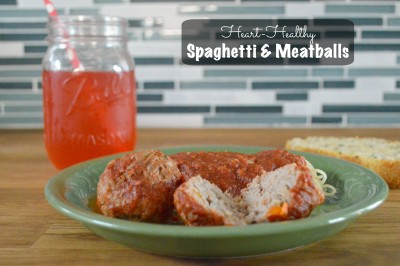 Heart Healthy Spaghetti and Meatballs