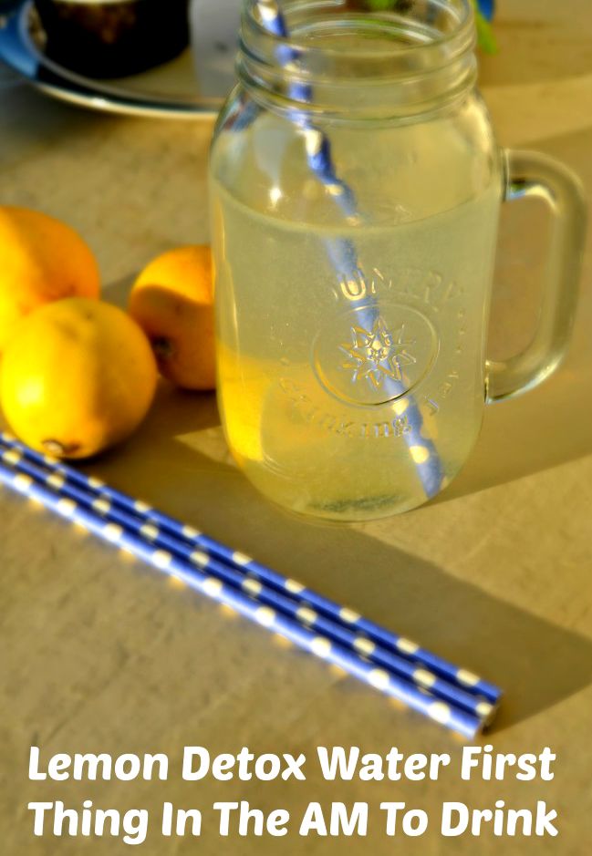 lemon detox water