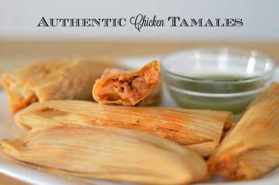 Homemade Authentic Chicken Tamales