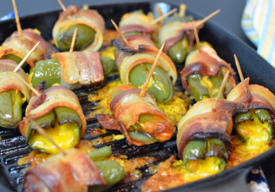 Low Fat and Calorie Baked Bacon Jalapeño Poppers