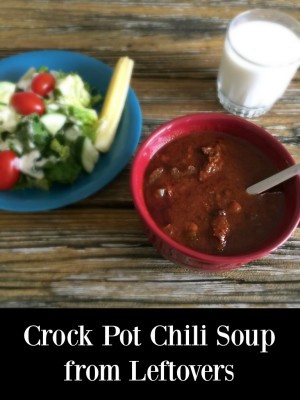 Crock Pot Chili Soup from Leftovers