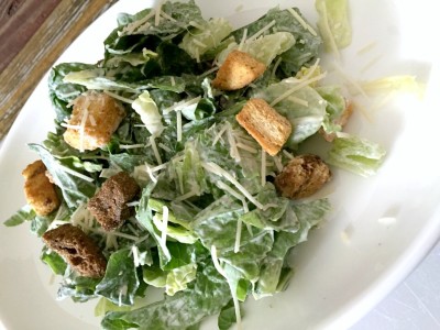 Lighter Caesar Salad and Dressing