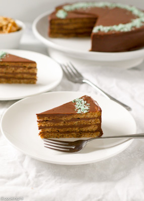 Lighter Flourless Bulgarian Garash Cake