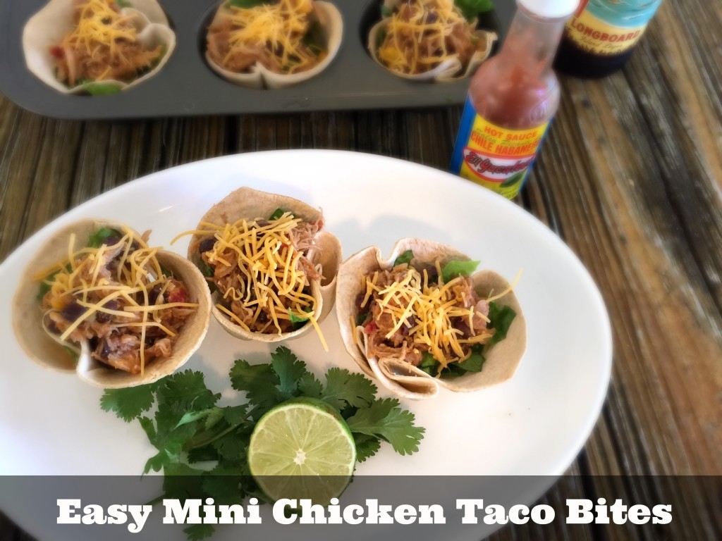 Easy Mini Chicken Taco Bites