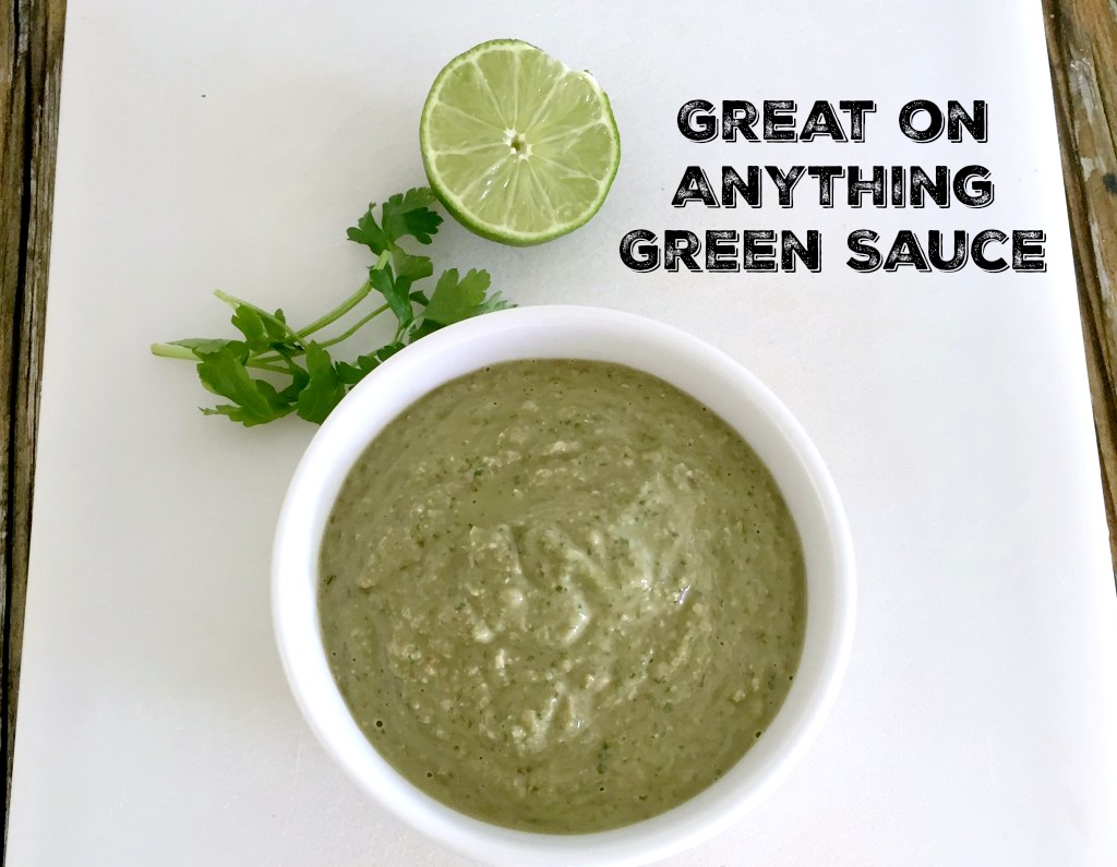 5 minute great on anything green sauce