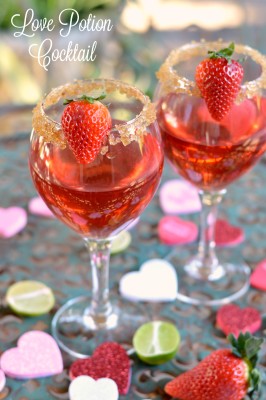 Love Potion: Strawberry Limeade Cocktail
