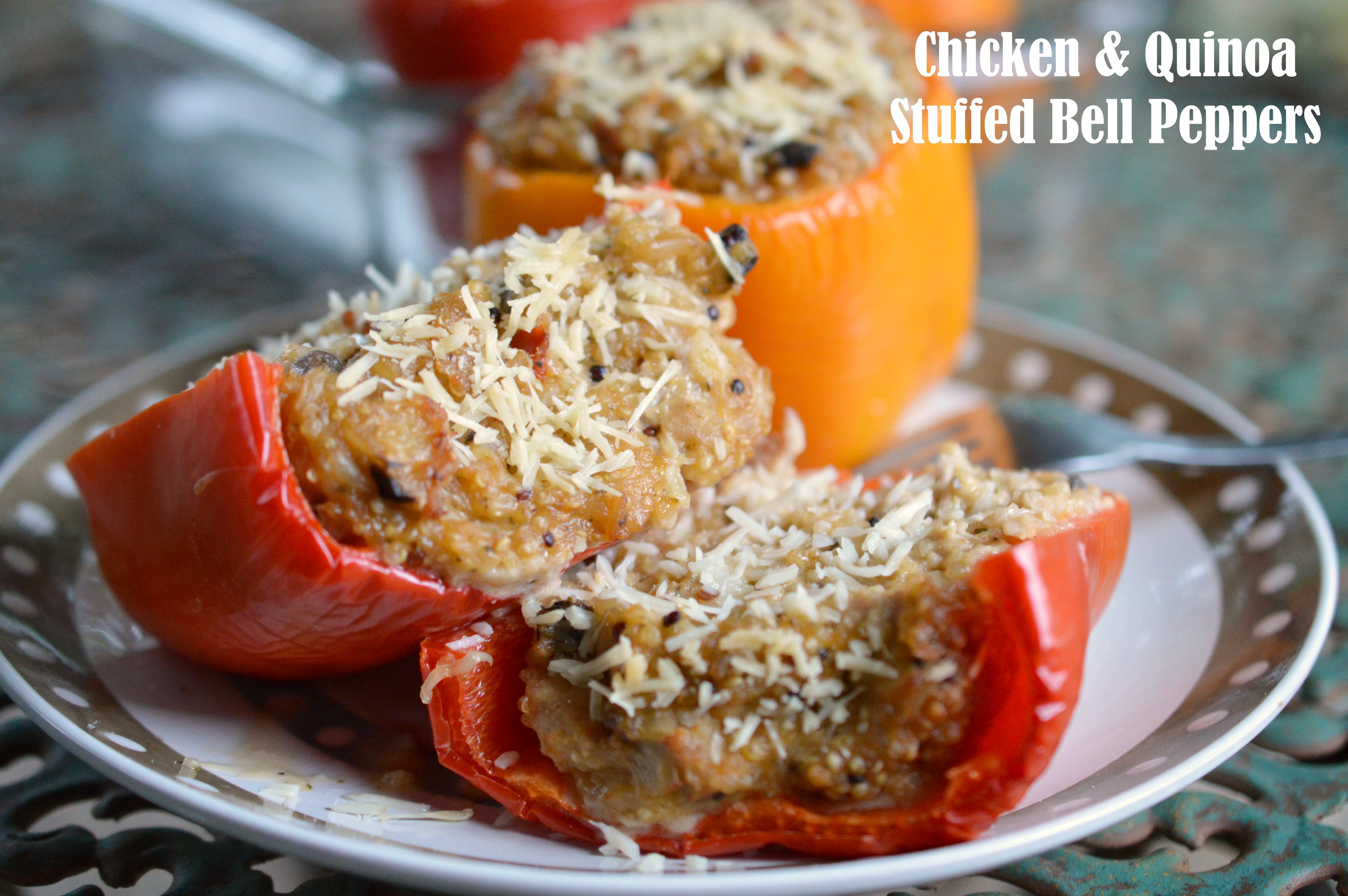 Chicken and Quinoa Stuffed Bell Peppers Recipe