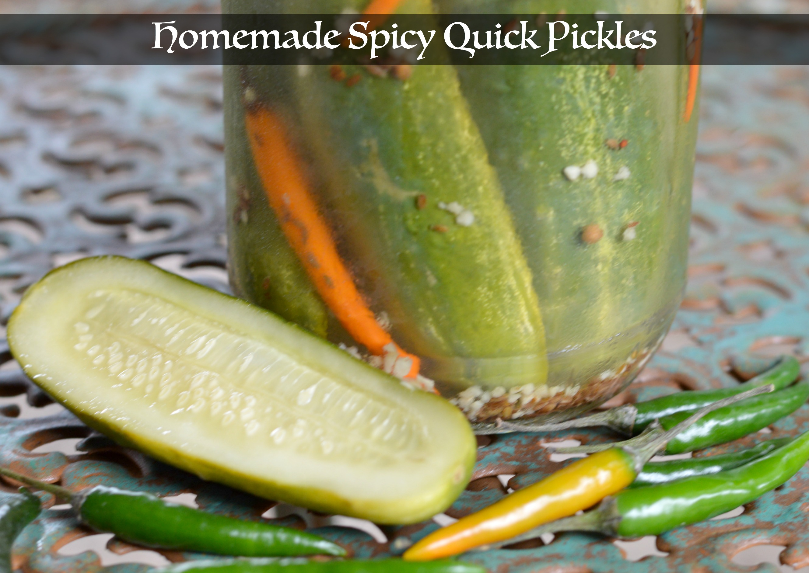 DIY Spicy Quick Pickles