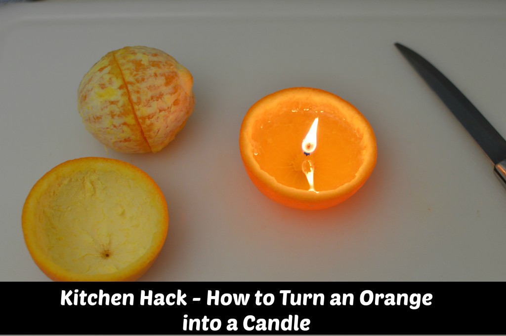 How to Turn an Orange Into a Candle