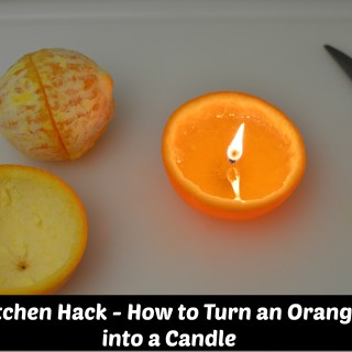How to turn an orange into a candle