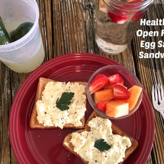 Open Faced Egg Salad Sandwich