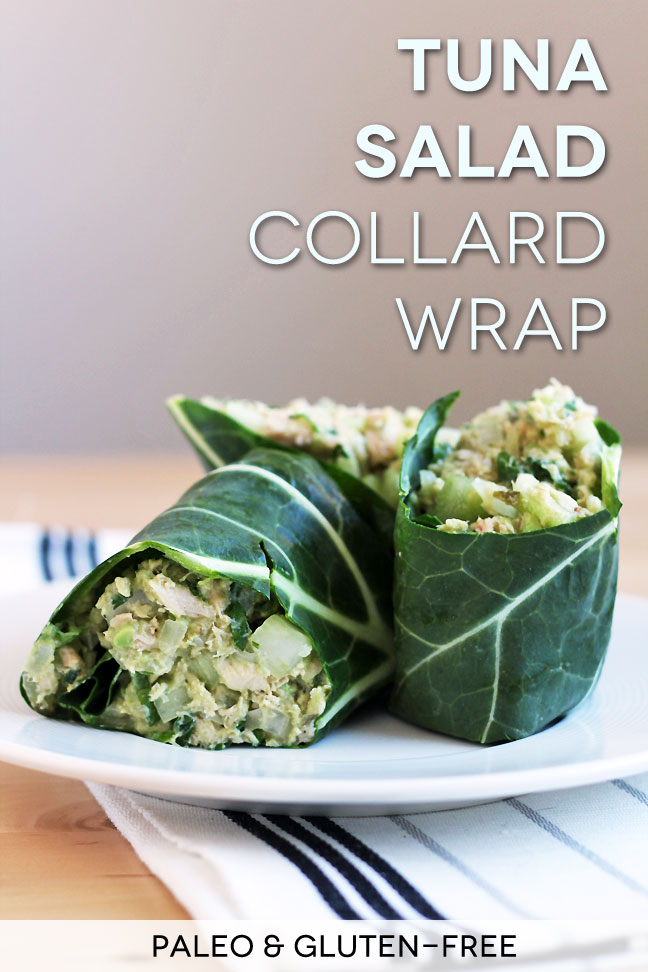 Tuna Salad Collard Wraps