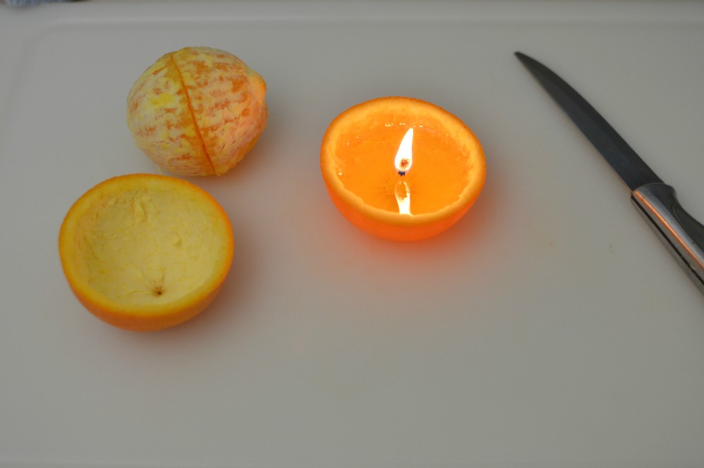 How to Turn an Orange Into a Candle