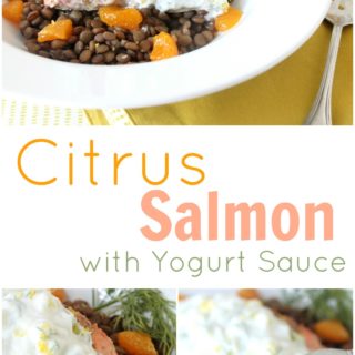 Citrus Salmon with Yogurt Sauce Recipe