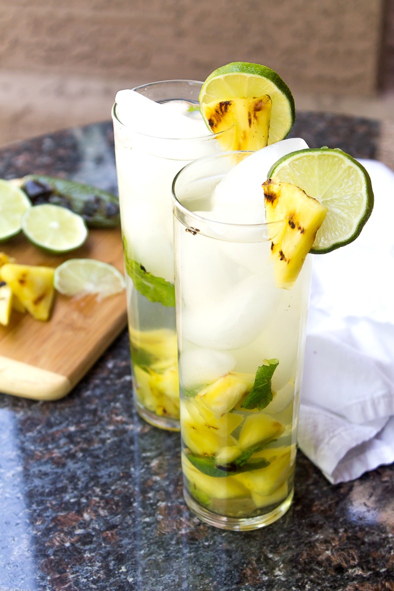 Grilled Pineapple Jalapeno Mojito-1