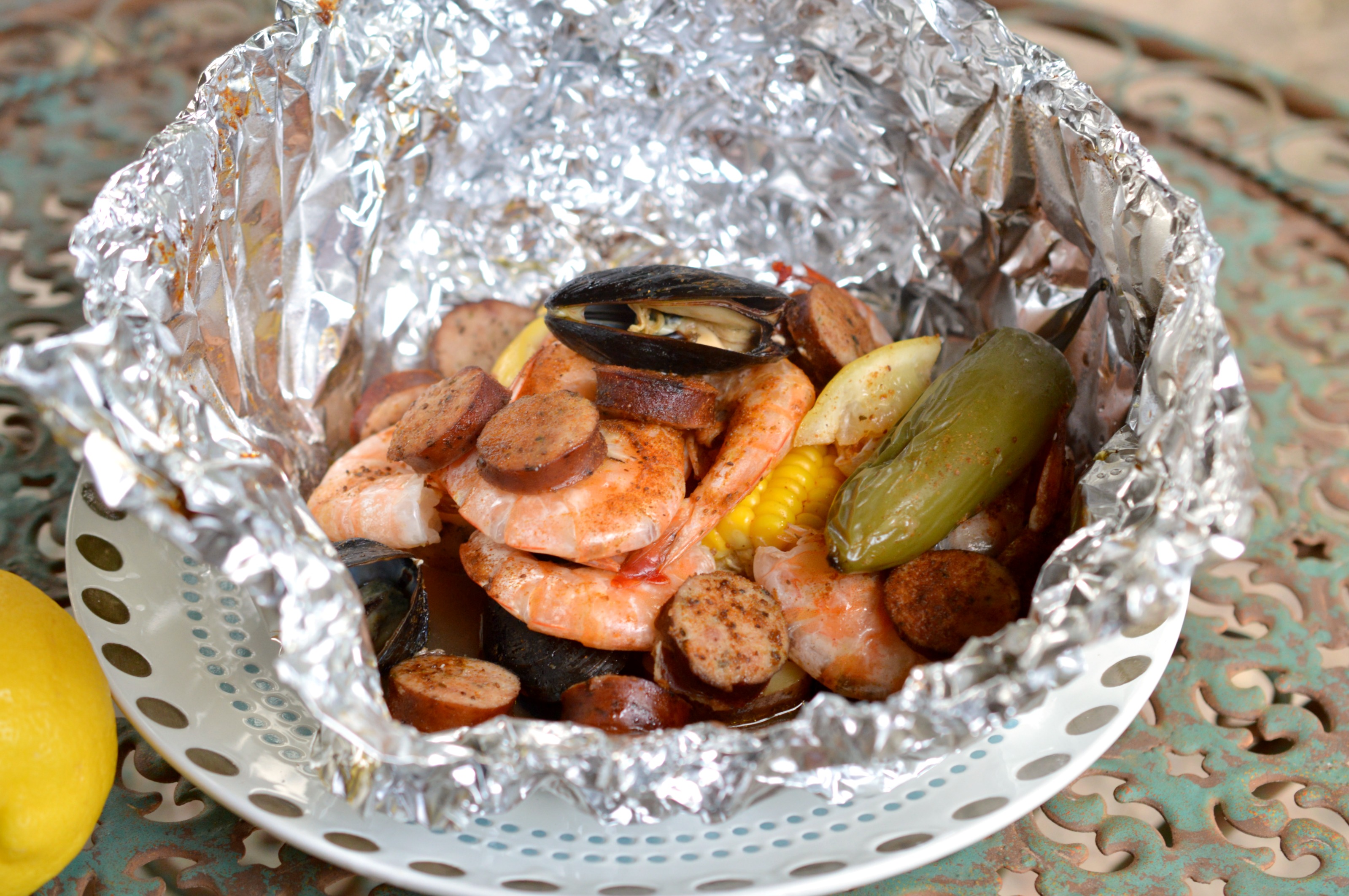 Low Country Shrimp Foil Packets