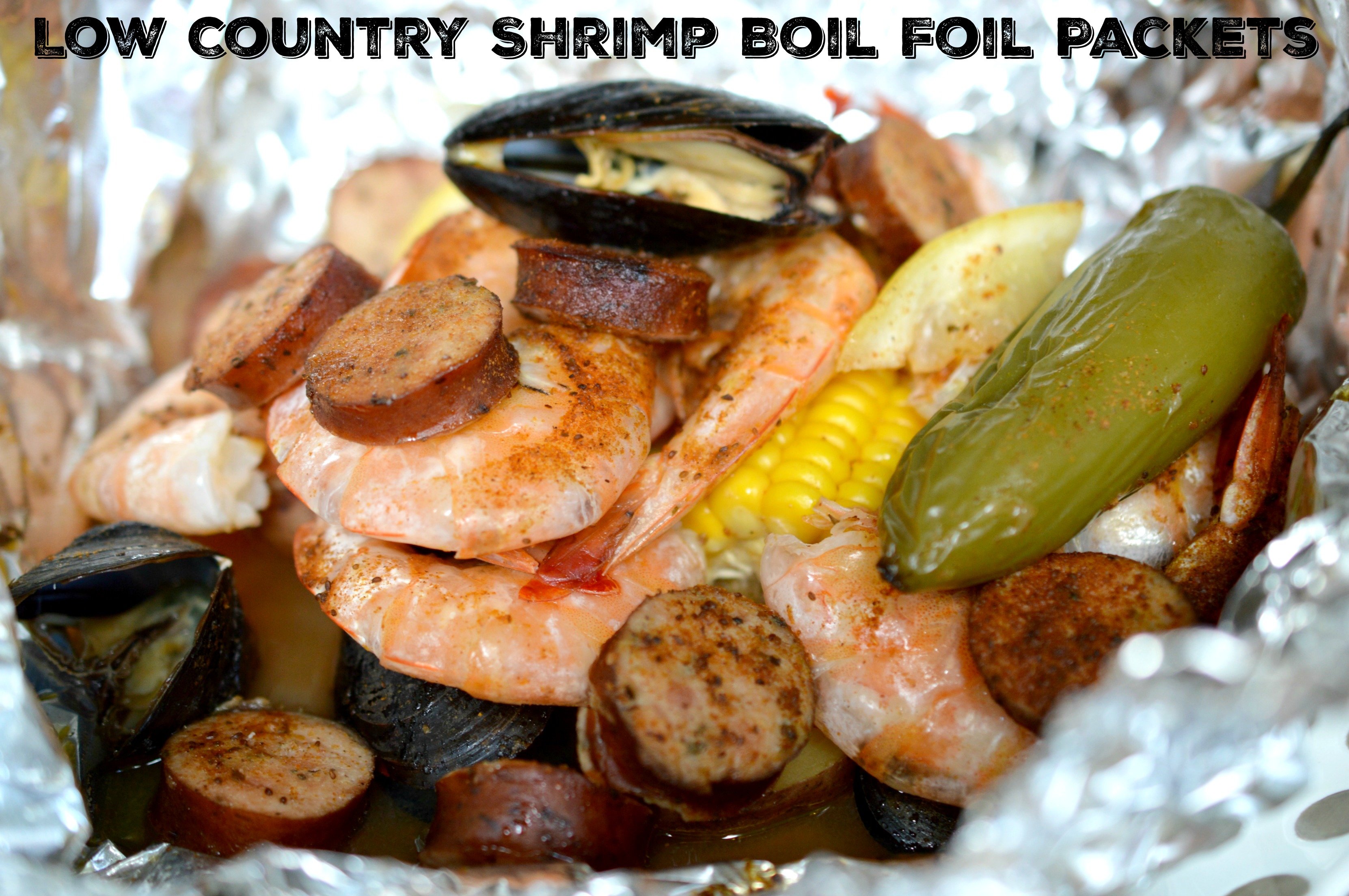 Low Country Shrimp Boil Foil Packets